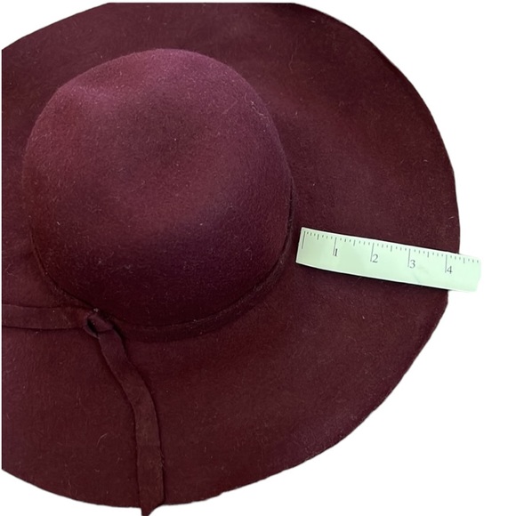 🏷️ NWT Burgundy Felt Floppy Hat - Picture 4 of 7